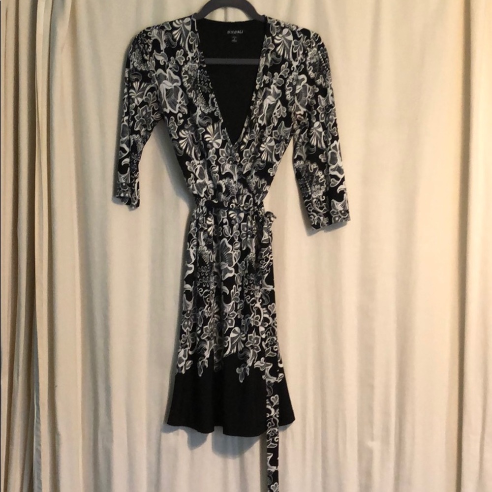 Floral wrap dress